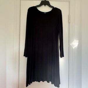 Old Navy Classic Black Long Sleeve Dress